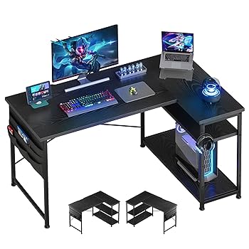 YeTom ゲーミングデスク ゲームデスク 幅120cm Amazon | YeTom l字デスク ゲーミングデスク デスク 幅120cm pc